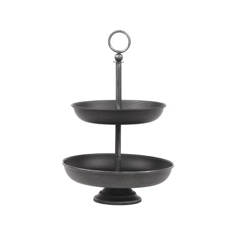 LABEL51 Woondecoratie Etagere - Antiek Zwart - Metaal - One Size