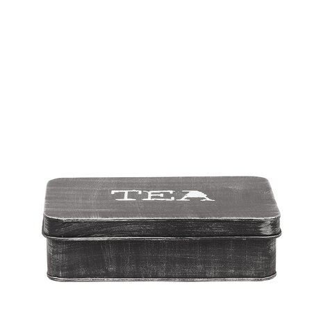 LABEL51 Keukenaccessoires Theedoos - Antiek Zwart - Metaal - One Size