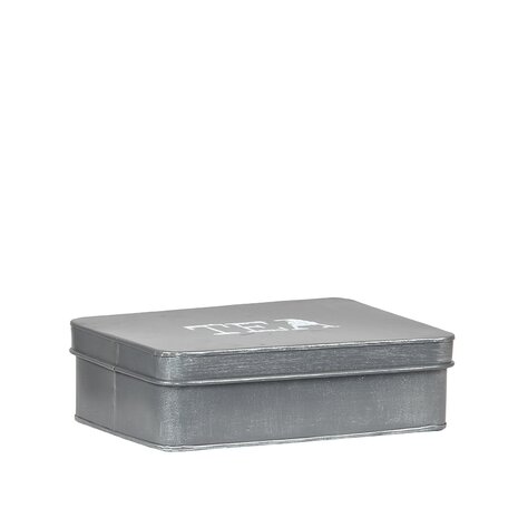 LABEL51 Keukenaccessoires Theedoos - Antiek Grijs - Metaal - One Size