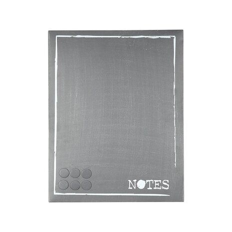 LABEL51 Wanddecoratie Memobord - Antiek Grijs - Metaal - One Size
