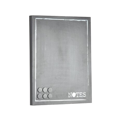 LABEL51 Wanddecoratie Memobord - Antiek Grijs - Metaal - One Size