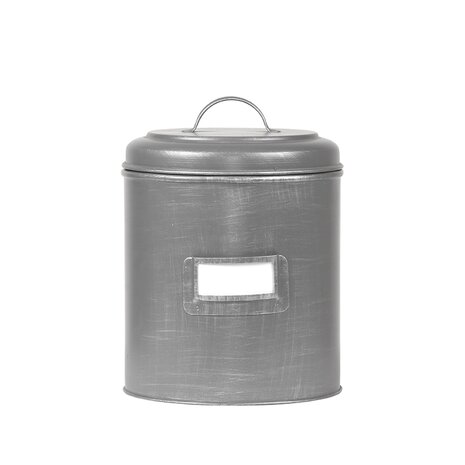 LABEL51 Opbergdozen en manden Opbergblik - Antiek Grijs - Metaal - XL