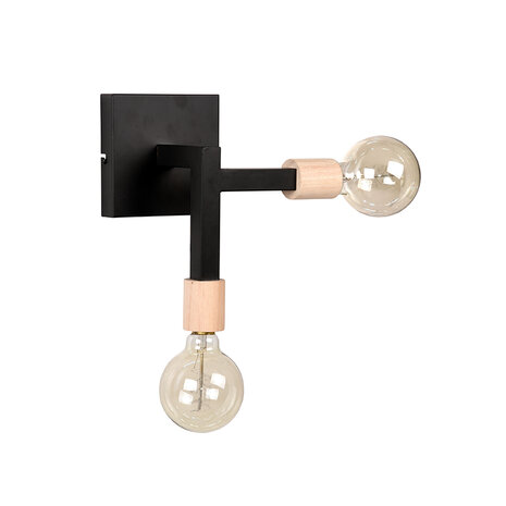 LABEL51 Wandlampen Loco - Zwart - Metaal - SALE