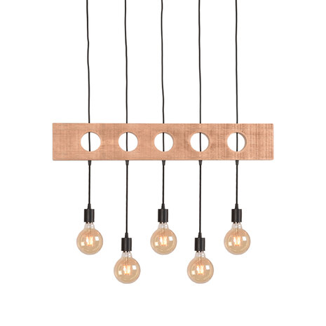 LABEL51 Hanglampen Timber - Zwart - Metaal - SALE