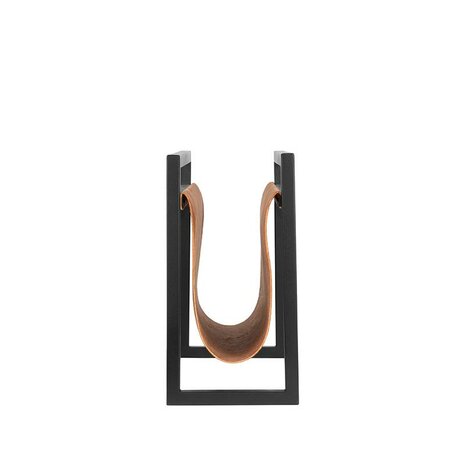 LABEL51 Woondecoratie Magazinehouder - Cognac - Leder - One Size