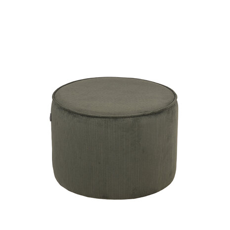 LABEL51 Poefs Tibo - Army - Ribcord - 55 cm - Rond