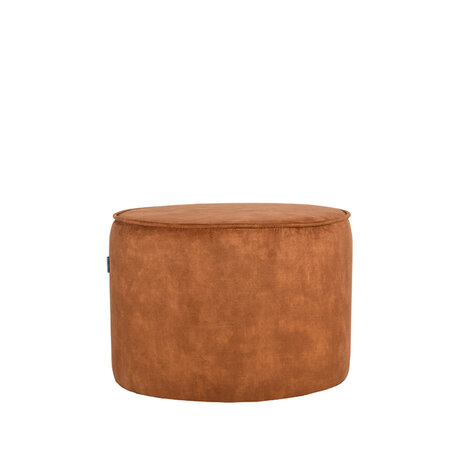 LABEL51 Poefs Tibo - Oker - Velvet - 55 cm - Rond