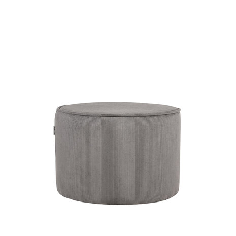 LABEL51 Poefs Tibo - Donkergrijs - Ribcord - One Size