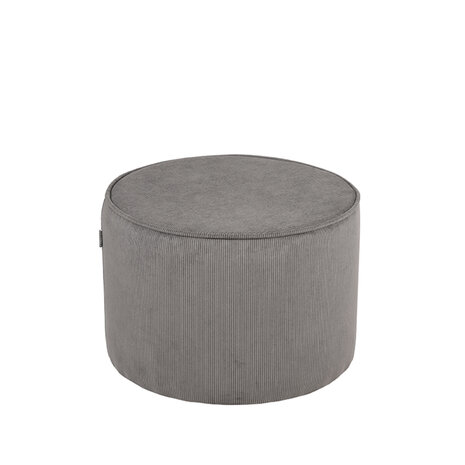 LABEL51 Poefs Tibo - Donkergrijs - Ribcord - One Size