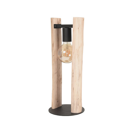 LABEL51 Tafellampen Woody - Naturel - Hout - One Size