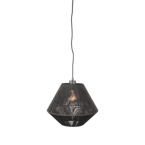 LABEL51 Hanglampen Ibiza - Zwart - Jute - 1-Lichts