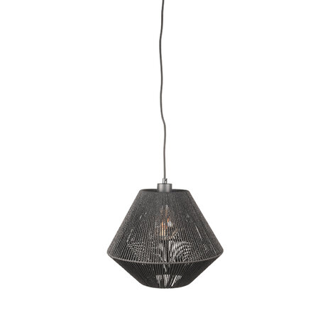 LABEL51 Hanglampen Ibiza - Zwart - Jute - 1-Lichts