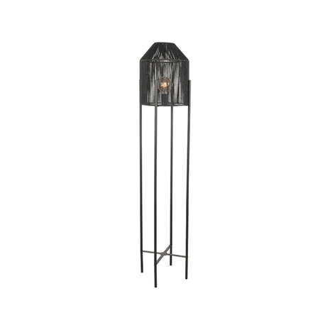 LABEL51 Vloerlampen Ibiza - Zwart - Jute - 1-Lichts