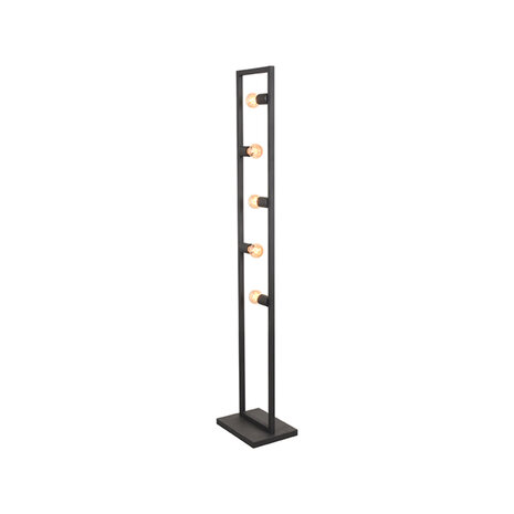 LABEL51 Vloerlampen Quadrato - Zwart - Metaal - One Size