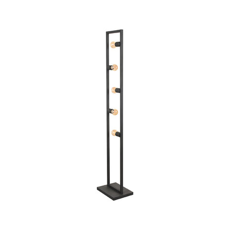 LABEL51 Vloerlampen Quadrato - Zwart - Metaal - One Size