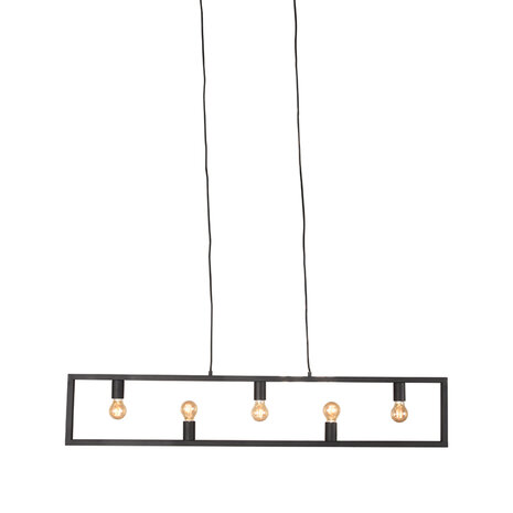 LABEL51 Hanglampen Quadrato - Zwart - Metaal - Hanglamp