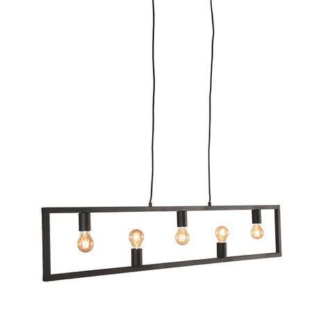 LABEL51 Hanglampen Quadrato - Zwart - Metaal - Hanglamp