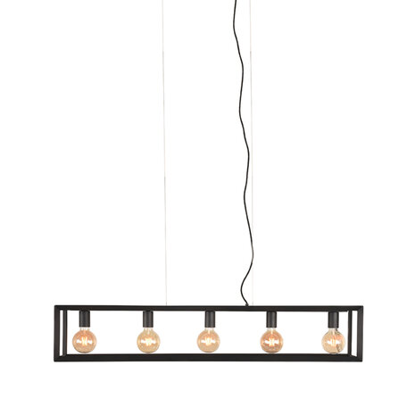 LABEL51 Hanglampen Tetto - Zwart - Metaal - 5-Lichts