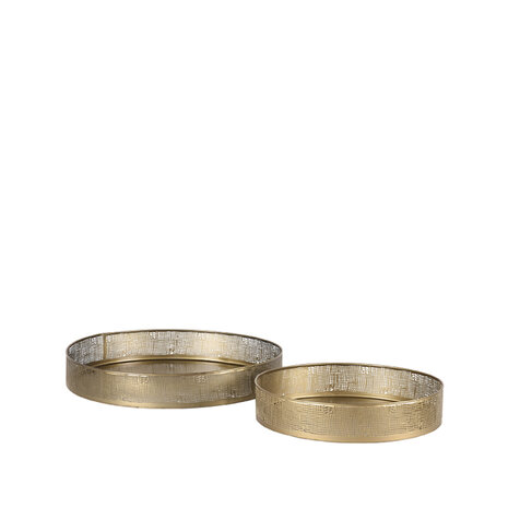 LABEL51 Woondecoratie Dienbladen - Antiek Goud - Metaal - One Size