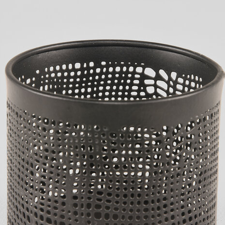 LABEL51 Woondecoratie Kaarsenhouders - Zwart - Metaal - L