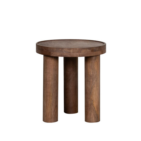LABEL51 Bijzettafels Elly - Nature Smooth - Mangohout - 42 cm