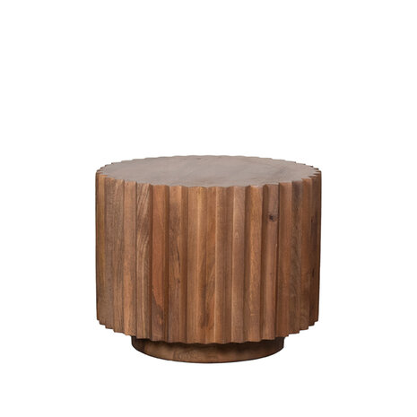 LABEL51 Salontafels Novan - Nature Smooth - Mangohout - 50 cm - Rond