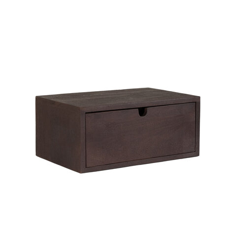 LABEL51 Wandplanken Hover - Espresso - Mangohout - 45 cm
