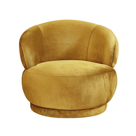 LABEL51 Fauteuils Lobby - Oker - Velvet - 1-Zits