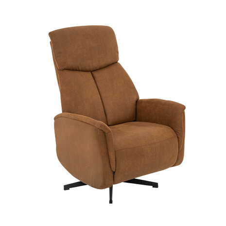 LABEL51 Fauteuils Aarhus - Cognac - Kunstleder - 2-Motorig