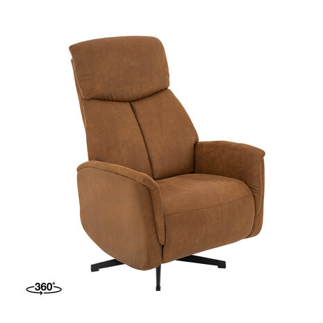 LABEL51 Fauteuils Helsinki - Beige - Kunstleder - Manueel Verstelbaar