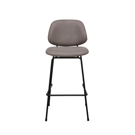 LABEL51 Barkrukken Bello - Taupe - Micro Suede - Hoog