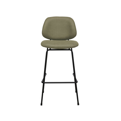 LABEL51 Barkrukken Bello - Moss - Micro Suede - Hoog