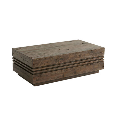 LABEL51 Salontafels Notch - Espresso - Mangohout - 110 cm