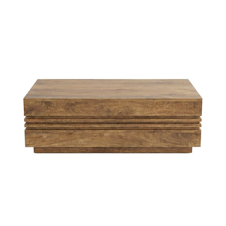 LABEL51 Salontafels Notch - Nature Smooth - Mangohout - 110 cm