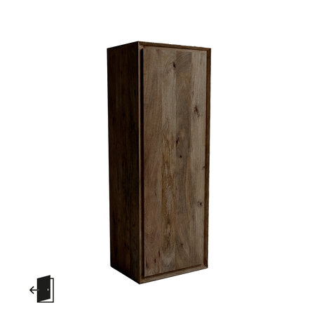 LABEL51 Bergkasten Nori - Espresso - Mangohout - 140 cm - Links