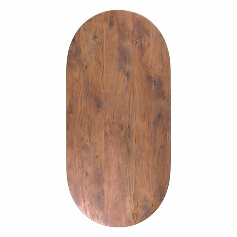 LABEL51 Eetkamertafels Tafelblad Halve Cirkel - Nature Smooth - - 240 cm - Halve Cirkel