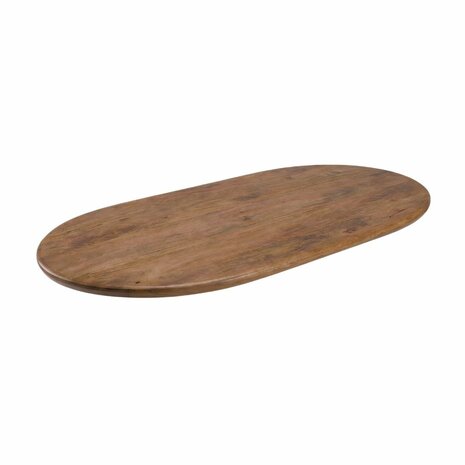 LABEL51 Eetkamertafels Tafelblad Halve Cirkel - Nature Smooth - - 200 cm - Halve Cirkel