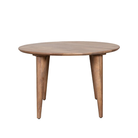 LABEL51 Eetkamertafels Fly - Nature Smooth - Mangohout - 120 cm - Rond