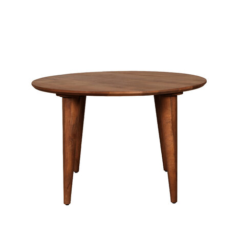 LABEL51 Eetkamertafels Fly - Espresso - Mangohout - 120 cm - Rond