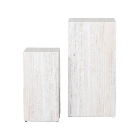 LABEL51 Sidetables Pedestal - Travertin - Travertin