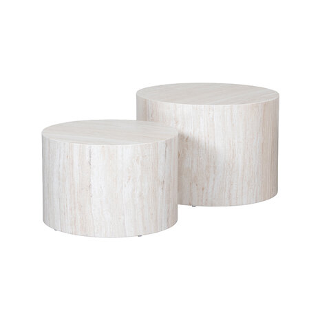 LABEL51 Salontafels Pure - Naturel - Travertin