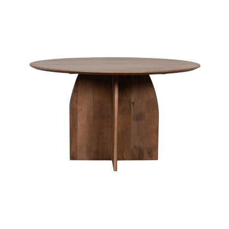 LABEL51 Eetkamertafels Mick - Nature Smooth - Mangohout - 130 cm - Rond