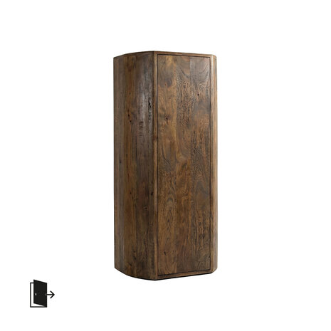 LABEL51 Bergkasten Saya - Espresso - Mangohout - 140 cm - Rechts