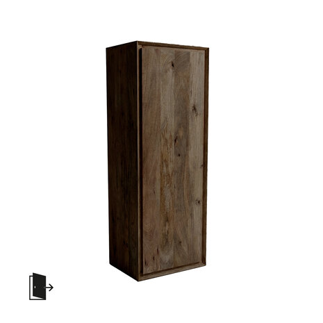 LABEL51 Bergkasten Nori - Espresso - Mangohout - 140 cm - Rechts