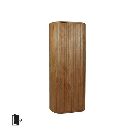 LABEL51 Bergkasten Miya - Natural - Mangohout - 140 cm - Rechts