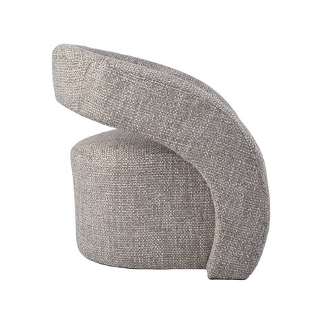 LABEL51 Fauteuils Antibes - Taupe - Geweven