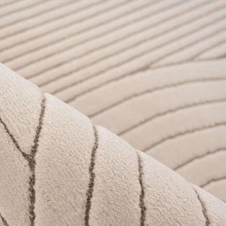 LABEL51 Vloerkleden Lavita - Taupe - Synthetisch - 200x290 cm