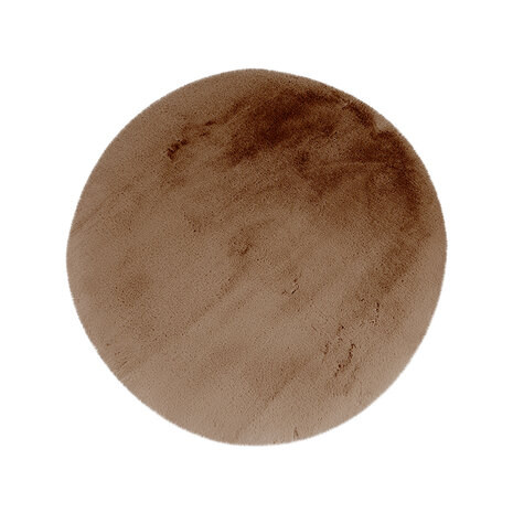 LABEL51 Vloerkleden Indy - Chocolate - Polyester - 200x200 cm - Rond