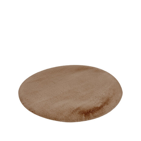 LABEL51 Vloerkleden Indy - Chocolate - Polyester - 200x200 cm - Rond