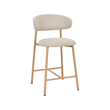 LABEL51 Barkrukken Kaito - Beige - Geweven - Laag